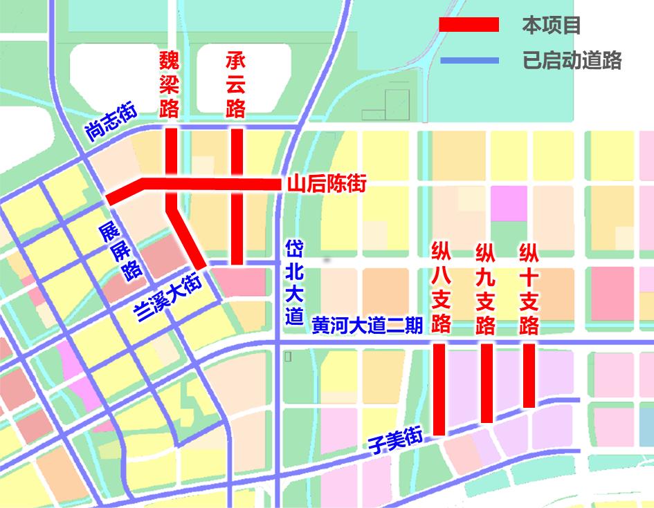 赤峰起步区黄河道域金融创新试验区基础设施一期工程（道桥）